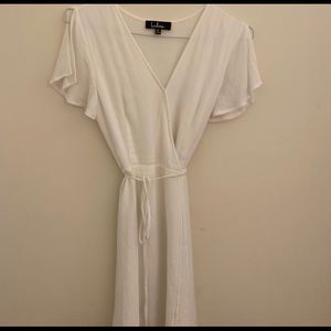 Lulus White wrap dress